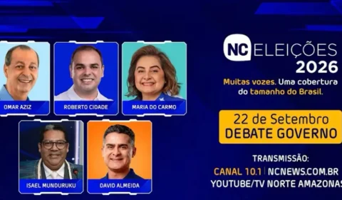 AO VIVO: debate ao Governo do Amazonas começa em Manaus