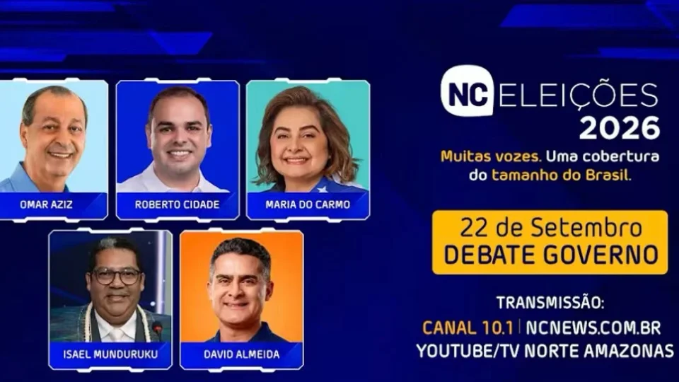 AO VIVO: debate ao Governo do Amazonas começa em Manaus