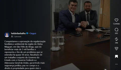 MP impugna candidatura de Helder Barbalho ao Senado por suposta continuidade no governo após renúncia