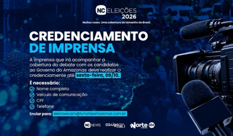 Grupo Norte de Comunicação abre credenciamento de imprensa para debate do 2º turno das eleições no Amazonas