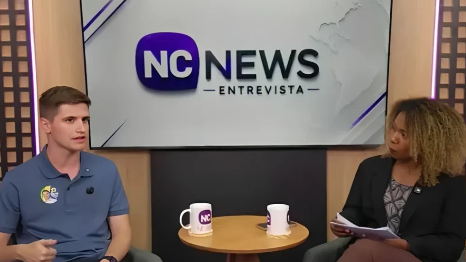 Lucas Pavanato é entrevistado pelo NC News após ser eleito o deputado federal mais votado de São Paulo