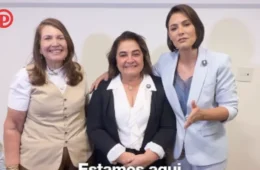 Michelle Bolsonaro pede votos para Maria do Carmo e Flávio no Amazonas: “É 22 lá e 22 aqui”